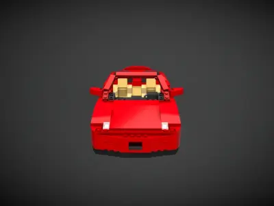 Lego Ferrari F430 Spider 3D model