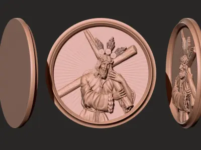 Jesus - Passion - Cross - Variant - CNC 3D print model 3D print model