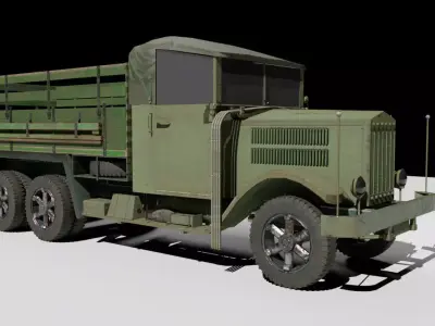 WW2 German Krupp Truck 3D model