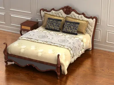 cabinet cabinet wardrobe sofa bed table bookshelve 3D model