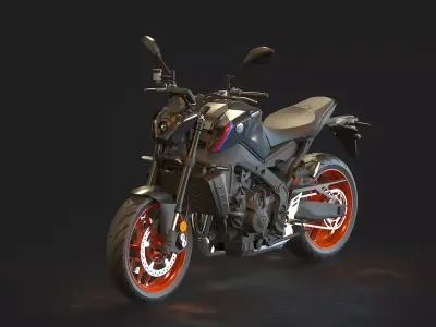 Base model Yamaha MT 09 2021 3D model