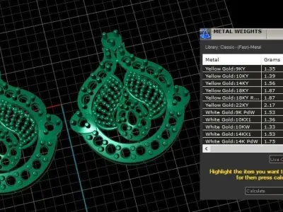 Luxury Diamond earrings For women 3d Printable Model 3D print model