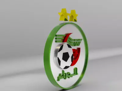 Algeria National Soccer Team Logo 3D model