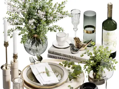 Table Set 12 3D model