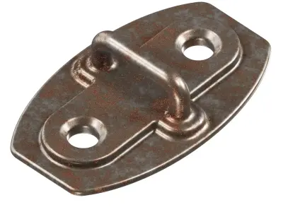 Rusty Car Door Striker Plate 3D model