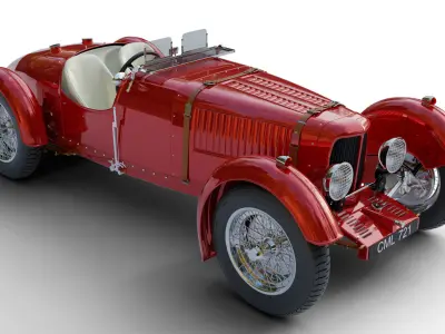 Aston Martin Ulster Replica 1934 3D model