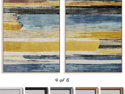 Abstract Painting Frame set 3D model order