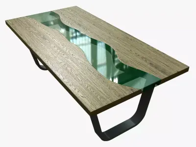 Epoxy table 3D model