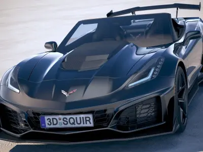 Chevrolet Corvette ZR1 Convertible CG 2019 3D model