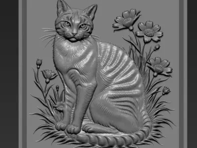 Cat A19 3D print model