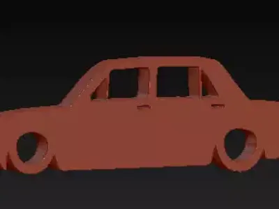 llavero fiat 128 keychain   3D print model
