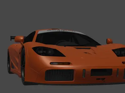 1995 mclaren f1 gtr Low-poly 3D model