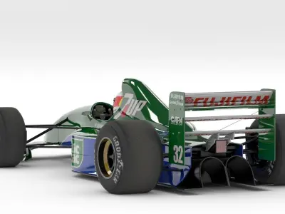 JORDAN 191 Formula-1 3D model