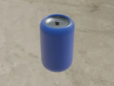 Sci-fi gas barrel Free low-poly 3D model