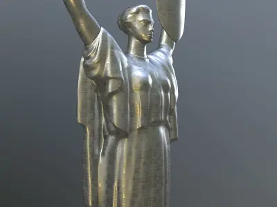 Mother motherland Low-poly 3D model
