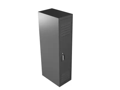 Locker metal 3D model