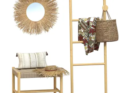 Enzo decor for the hallway loft style boho ethnic 3D model