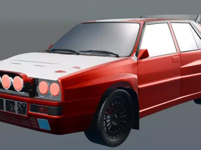 LANCIA 3D model with a large number of polygons 3D model