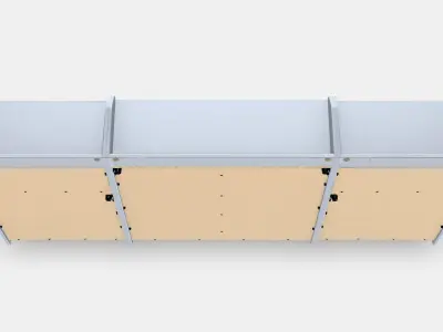 HAUGA Storage combination 10 Low-poly 3D model