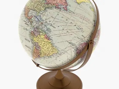 Copper Globe 3D model