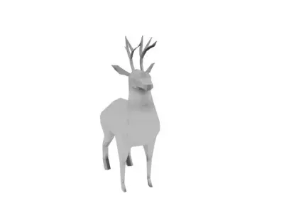 Lowpoly Deer Low-poly 3D model
