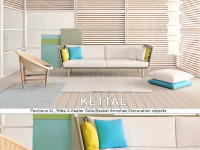 Kettal Pavilion XL Set 3D model