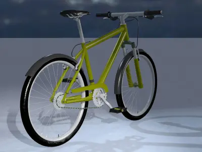 BICYCLE Low-poly 3D model