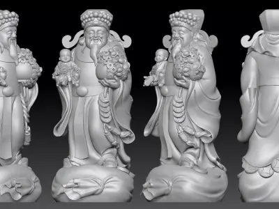 god of Wealth  3D print model