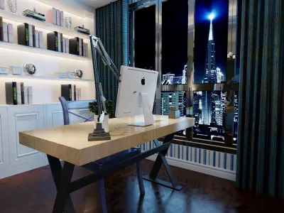 Light luxury children room 3D model