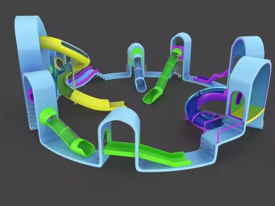 Playground Low-poly 3D model purchase