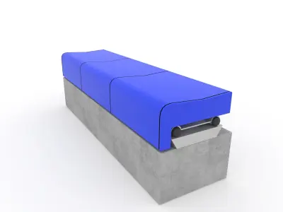 Stadium Seats 20 3D model