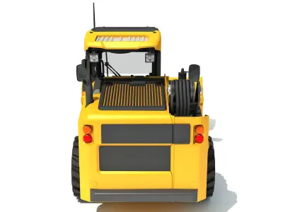 Skid Loader Shovel Bucket 3D model
