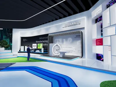exhibition Low-poly 3D model by a757374307