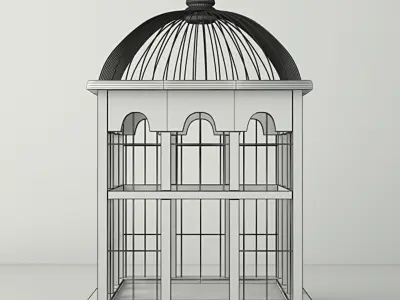 Molly Decorative Cage by ZARA HOME 3D model