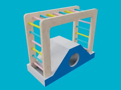Climbing Ladders For Hamster Low-poly 3D model