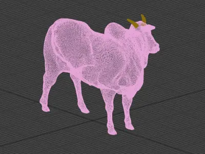 Cattle cow 3D model
