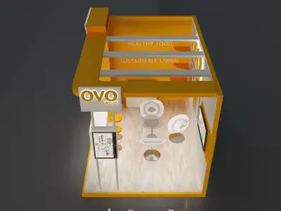 Booth Exhibition Stand a654e 3D model
