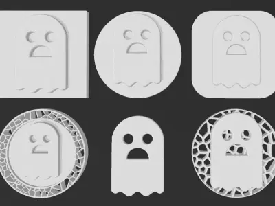 Ghost signs collection 3D print model