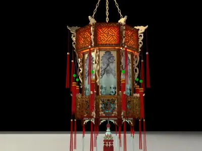 Chinese Palace Lantern 3D model