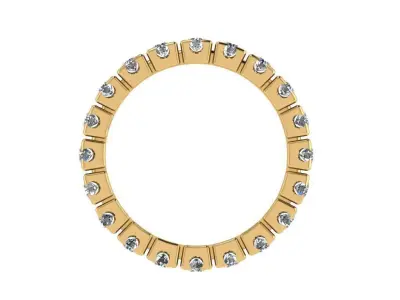 Ring223 diamond eternity ring gold 3D print model
