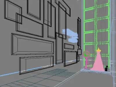 Modern Photostudio Concept Cultural Wall 3D model