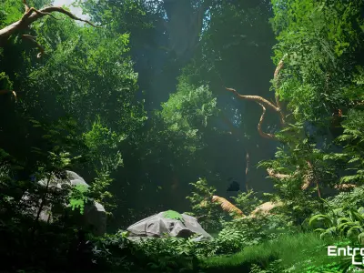 Whispering Grove Unreal Engine Environment Low-poly 3D model
