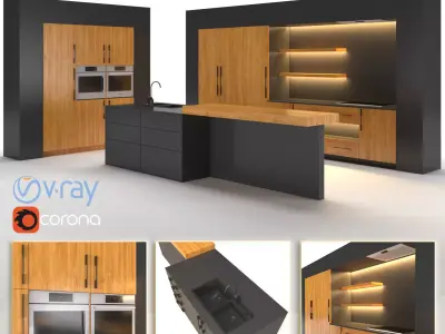Kitchen 03 3D model