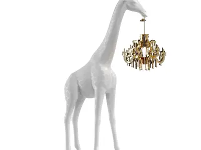 Giraffe in love xs Low-poly 3D model