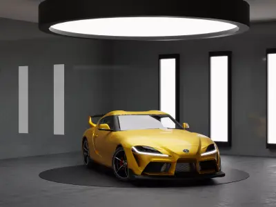 Car Rigged - Toyota Supra MK5 3D model