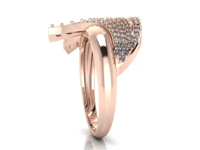 Jewelry Diamond Ring 3D Print Model 3D print model 20