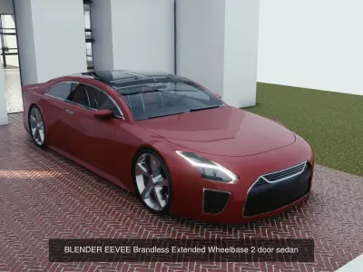 BLENDER EEVEE Brandless 20 car collection volume 4 3D Model Pack