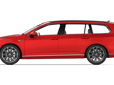 Volkswagen Passat Variant GTE 2020 3D model