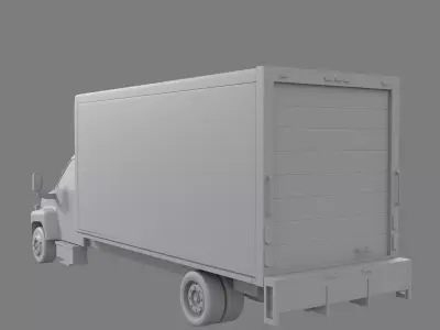 Box tuck Low-poly 3D model