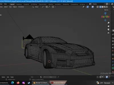 Cosmic Anime Odyssey Low-poly 3D model